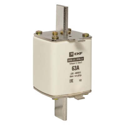 Плавкая вставка ППН-37 400/63А габарит 2 EKF PROxima fus-37/400/63 Плавкая вставка ППН-37 400/63А габарит 2 EKF PROxima fus-37/400/63