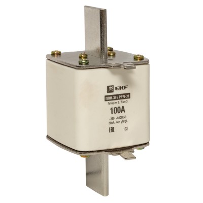 Плавкая вставка ППН-39 630/100А габарит 3 EKF PROxima fus-39/630/100 Плавкая вставка ППН-39 630/100А габарит 3 EKF PROxima fus-39/630/100