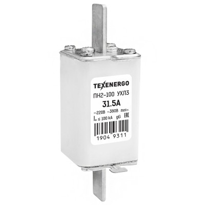 Плавкая вставка ПН-2 100/31,5А te00005157 Плавкая вставка ПН-2 100/31,5А te00005157