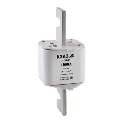 Вставка плавкая ППН-41-X3-4-1000А-УХЛ3 111402 Вставка плавкая ППН-41-X3-4-1000А-УХЛ3 111402