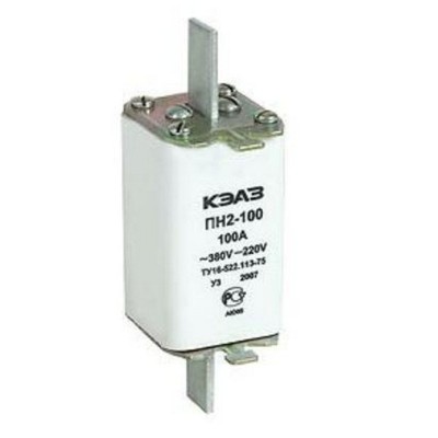 Плавкая вставка ПН-2 100/50А 13537 Плавкая вставка ПН-2 100/50А 13537