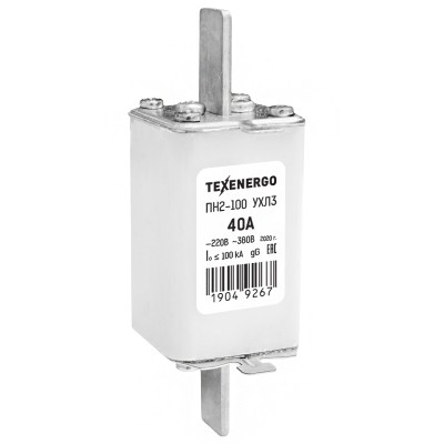 Плавкая вставка ПН-2 100/40А te00005159 Плавкая вставка ПН-2 100/40А te00005159