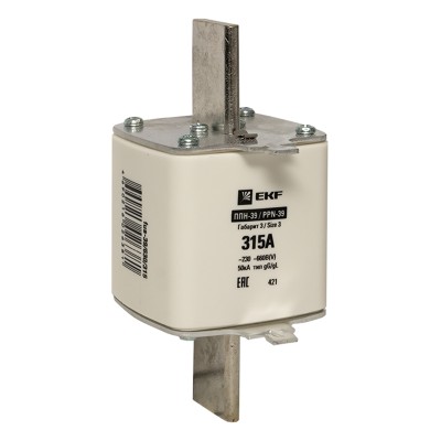 Плавкая вставка ППН-39 630/315А габарит 3 EKF PROxima fus-39/630/315 Плавкая вставка ППН-39 630/315А габарит 3 EKF PROxima fus-39/630/315