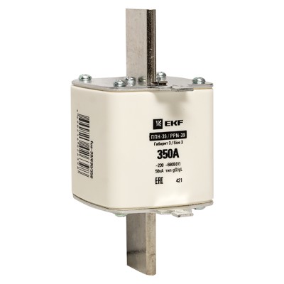 Плавкая вставка ППН-39 630/350А габарит 3 EKF PROxima fus-39/630/350 Плавкая вставка ППН-39 630/350А габарит 3 EKF PROxima fus-39/630/350