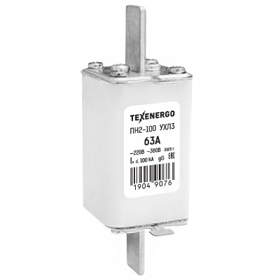 Плавкая вставка ПН-2 100/63А te00005158 Плавкая вставка ПН-2 100/63А te00005158