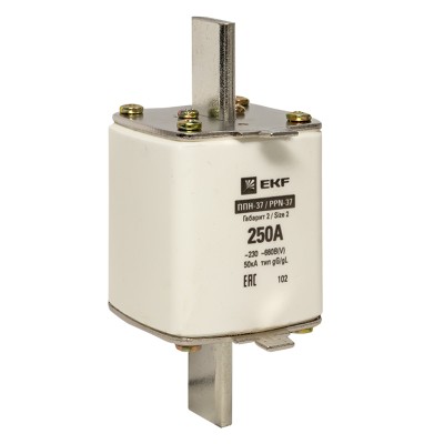 Предохранитель 250 А 660 В 2 (NH2) ППН-37 PROxima EKF fus-37/400/250 Предохранитель 250 А 660 В 2 (NH2) ППН-37 PROxima EKF fus-37/400/250