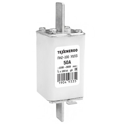 Плавкая вставка ПН-2 100/50А te00005160 Плавкая вставка ПН-2 100/50А te00005160
