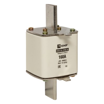 Плавкая вставка ППН-39 630/160А габарит 3 EKF PROxima fus-39/630/160 Плавкая вставка ППН-39 630/160А габарит 3 EKF PROxima fus-39/630/160