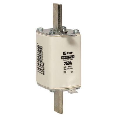 Предохранитель 250 А 660 В 1 (NH1) ППН-35 PROxima EKF fus-35/250 Предохранитель 250 А 660 В 1 (NH1) ППН-35 PROxima EKF fus-35/250