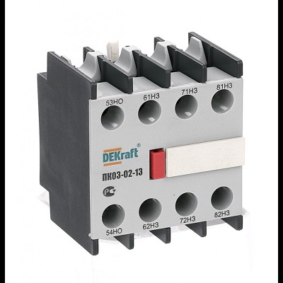 Приставка контактная доп.контакты 1НО+3НЗ 24107DEK Приставка контактная доп.контакты 1НО+3НЗ 24107DEK