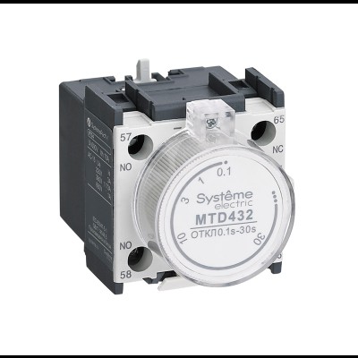 SE Доп.конт. Блок MC1G/E ВЫД. ВРЕМ. ВКЛ 0, 1…30С MTD422 SE Доп.конт. Блок MC1G/E ВЫД. ВРЕМ. ВКЛ 0, 1…30С MTD422