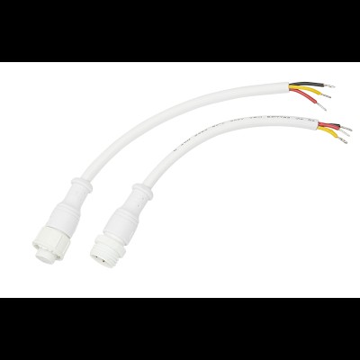 Соединительный кабель 3pin герметичный IP67 3х0.5 мм 300 V белый 11-9530 Соединительный кабель 3pin герметичный IP67 3х0.5 мм 300 V белый 11-9530