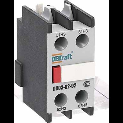 Приставка контактная доп.контакты 2НЗ лицевой установки ПК-03 24102DEK Приставка контактная доп.контакты 2НЗ лицевой установки ПК-03 24102DEK