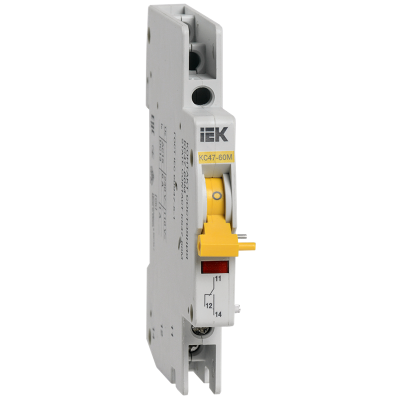 Контакт состояния КС47-60М на DIN-рейку для ВА47-60M IEK MVA31D-KS-1 Контакт состояния КС47-60М на DIN-рейку для ВА47-60M IEK MVA31D-KS-1