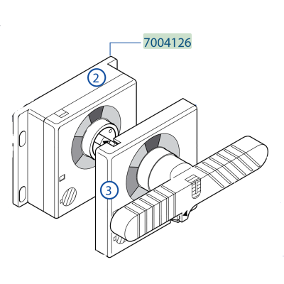 Поворотная рукоятка ВА50-43Про 7004126 Поворотная рукоятка ВА50-43Про 7004126