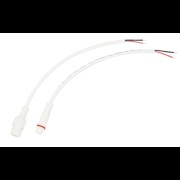 Соединительный кабель 2pin герметичный IP67 2х0.35 мм 300 V белый 11-9320