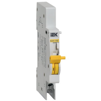 Контакт состояния КС47-150 на DIN-рейку для ВА47-150 IEK MVA50D-KS-1 Контакт состояния КС47-150 на DIN-рейку для ВА47-150 IEK MVA50D-KS-1