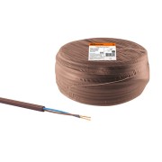 Провод ПВС 2х0,75 ГОСТ (5м), коричневый "ЭКО" TDM