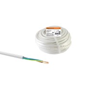 Провод ПВС 3х2,5 ГОСТ (20м), белый TDM