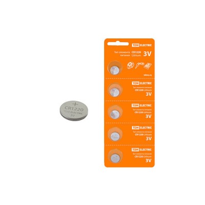 Элемент питания CR1220 Lithium 3V BP-5 TDM Элемент питания CR1220 Lithium 3V BP-5 TDM