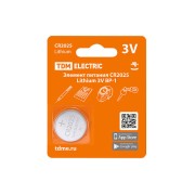 Элемент питания CR2025 Lithium 3V BP-1 TDM