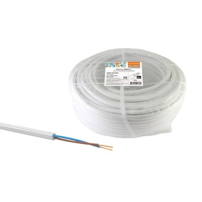 Провод ПВСмб 2х0,75 (5м), белый Народный Провод ПВСмб 2х0,75 (5м), белый Народный