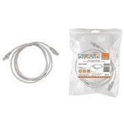 Патч-корд народный U/UTP Cat 5e 4PR 24AWG PVC, литой 0,5 м, серый