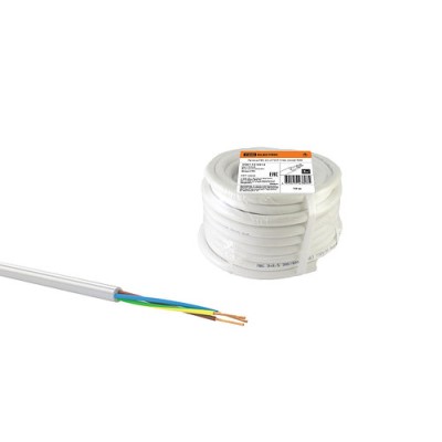 Провод ПВС 3х1,5 ГОСТ (10м), белый TDM Провод ПВС 3х1,5 ГОСТ (10м), белый TDM