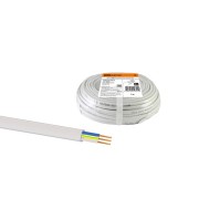 Шнур ШВВП 3х0,5 ГОСТ (5м), белый TDM