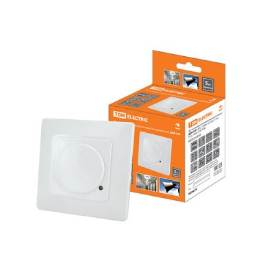 Датчик движения микроволновый (встраив.) ДДМ-05В 5,8ГГц, 1200Вт, 10-720с, 5-15м, 3+лк, 180гр, IP20, TDM Датчик движения микроволновый (встраив.) ДДМ-05В 5,8ГГц, 1200Вт, 10-720с, 5-15м, 3+лк, 180гр, IP20, TDM