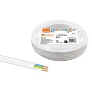 Провод ПУГСП 3х1,5 (5м), белый Народный