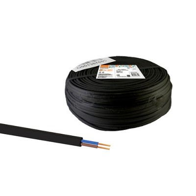 Шнур ШВВПмб 2х0,75 (100м), черный Народный Шнур ШВВПмб 2х0,75 (100м), черный Народный