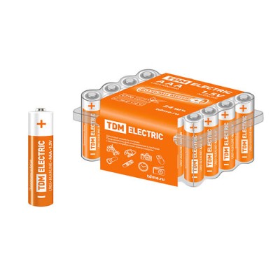 Элемент питания LR03 AAA Alkaline 1,5V BOX-24 TDM Элемент питания LR03 AAA Alkaline 1,5V BOX-24 TDM