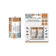 Элемент питания LR20 D Alkaline 1,5V BP-2 Народный