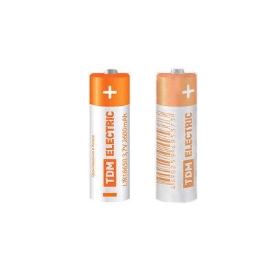 Аккумулятор LIR18650 3,7 В 2600 мА*ч Li-Ion, термоусад., TDM Аккумулятор LIR18650 3,7 В 2600 мА*ч Li-Ion, термоусад., TDM