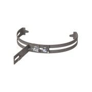 Держатель регулируемый Ø130-240 мм на круглый конек, для прута Ø6-10 мм, стальной крюк, термодиффузия (упак. 1