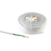 Провод ПВСмб 3х1,5 (5м), белый Народный