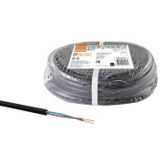 Провод ПВСмб 2х1 (5м), черный Народный