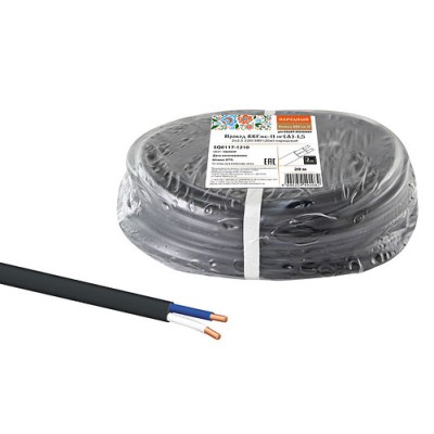 Провод ВВГмб-П нг(А)-LS 2х2,5 220/380 (20м) Народный Провод ВВГмб-П нг(А)-LS 2х2,5 220/380 (20м) Народный