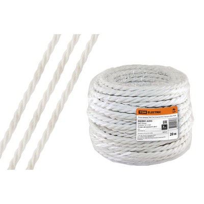 Ретро провод "Эко" 3х1,5 витой ГОСТ белый (20м) TDM Ретро провод "Эко" 3х1,5 витой ГОСТ белый (20м) TDM