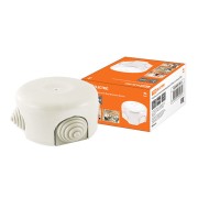 Коробка распаячная фарфоровая D7,8х4,5см белая TDM