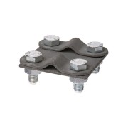 Зажим контрольный 57х57 мм прут-прут Ø6-10 мм, термодиффузия (упак. 1 шт.) TDM