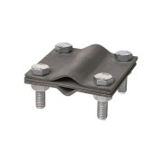 Зажим соединительный 4-х болтовой штырь-полоса/прут, штырь Ø16 - полоса 40х4/прут Ø6-16 мм, термодиффузия
