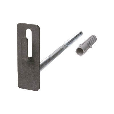 Держатель фасадный для прута Ø8-10 мм длина 160 мм с дюбелем, стальной крюк (упак.1 шт.) TDM Держатель фасадный для прута Ø8-10 мм длина 160 мм с дюбелем, стальной крюк (упак.1 шт.) TDM