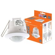 Датчик движения точечный ДДТ-01 1200Вт, 10-420с, 6м, 3+Лк, 120(сбоку)+360(сверху)гр IP20, TDM