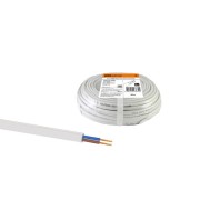 Шнур ШВВП 2х0,5 ГОСТ (20м), белый TDM