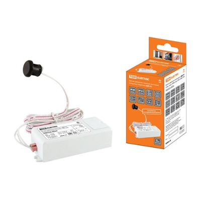 Датчик движения коротк.дист. ДДК-02 (откр.-закр.) 500Вт, 6см, IP20, 230В, TDM Датчик движения коротк.дист. ДДК-02 (откр.-закр.) 500Вт, 6см, IP20, 230В, TDM