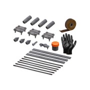 Комплект контура заземления №3, для частного дома, на основе стальных оцинкованных стержней D16 9м, крестовой