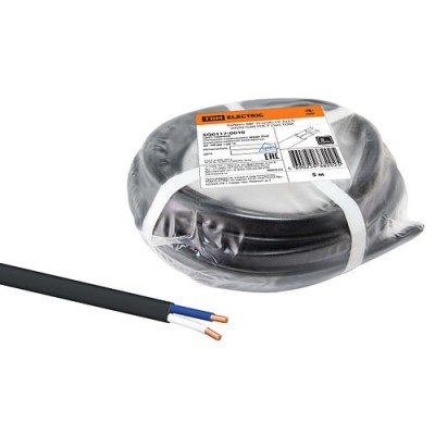 Кабель ВВГ-П нг(А)-LS 2х2,5 ок(N)-0,66 ГОСТ (5м) TDM Кабель ВВГ-П нг(А)-LS 2х2,5 ок(N)-0,66 ГОСТ (5м) TDM