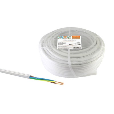 Провод ПВСмб 3х2,5 (5м), белый Народный Провод ПВСмб 3х2,5 (5м), белый Народный